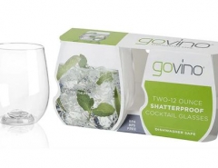 זוג כוסות יין מפלסטיק איכותי  450 מ"ל